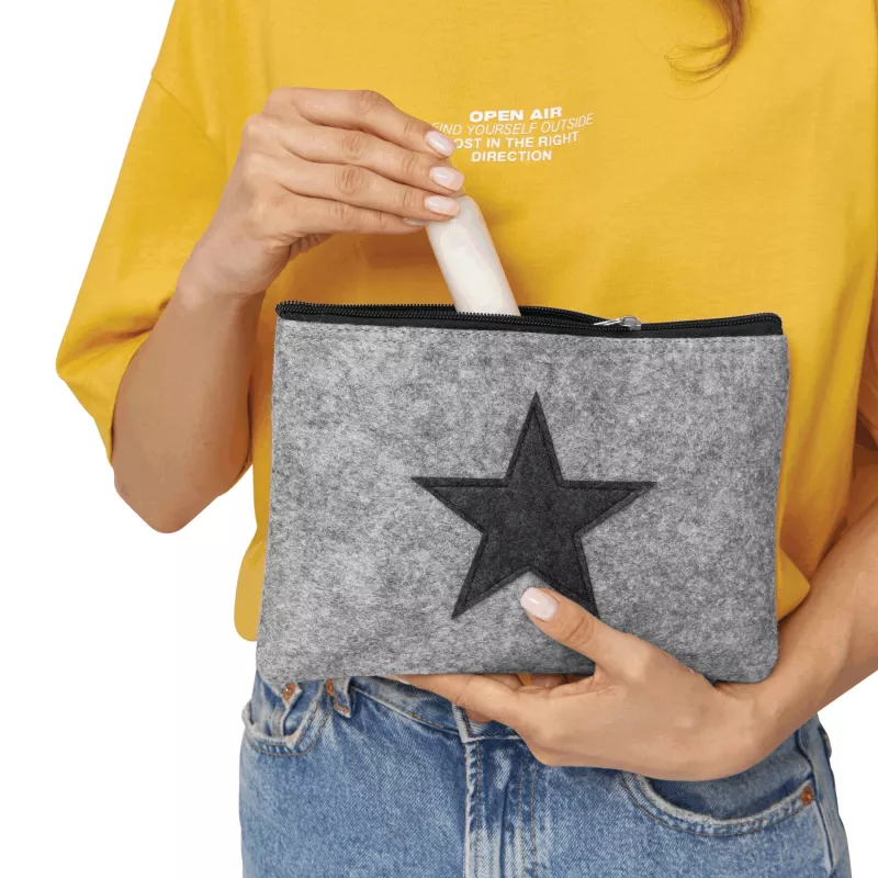 Filcowa torebka-organizer - szary (56-0820708)