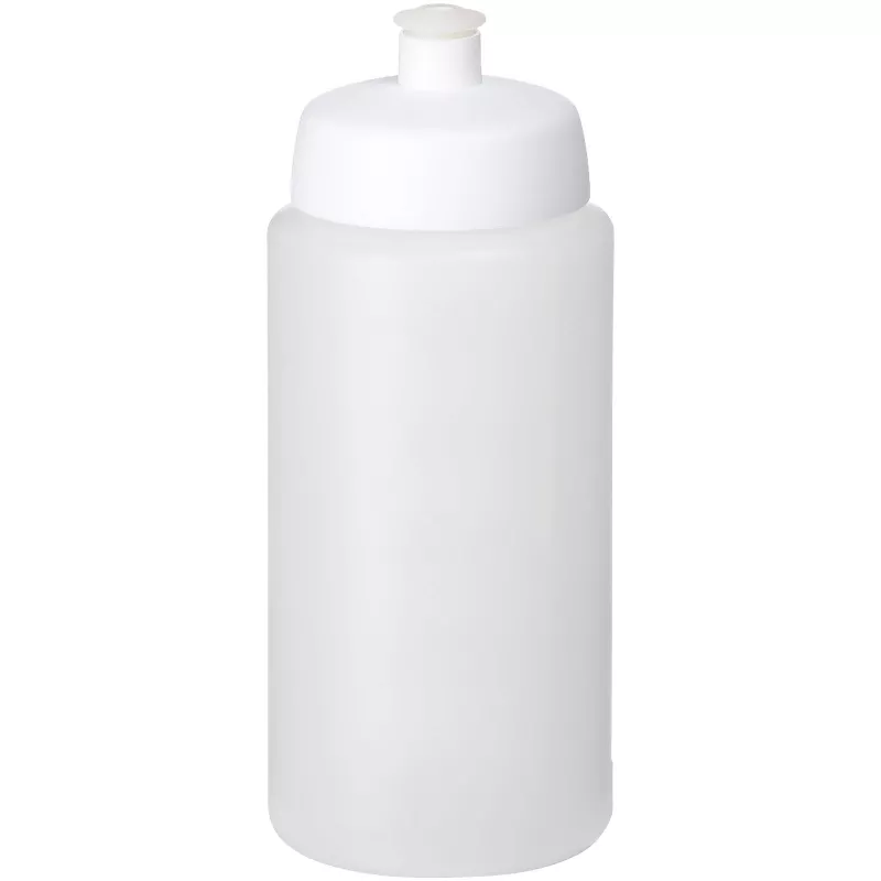 Bidon Baseline® Plus o pojemności 500 ml ze sportowym wieczkiem i uchwytem - Biały-Przezroczysty (21068716)