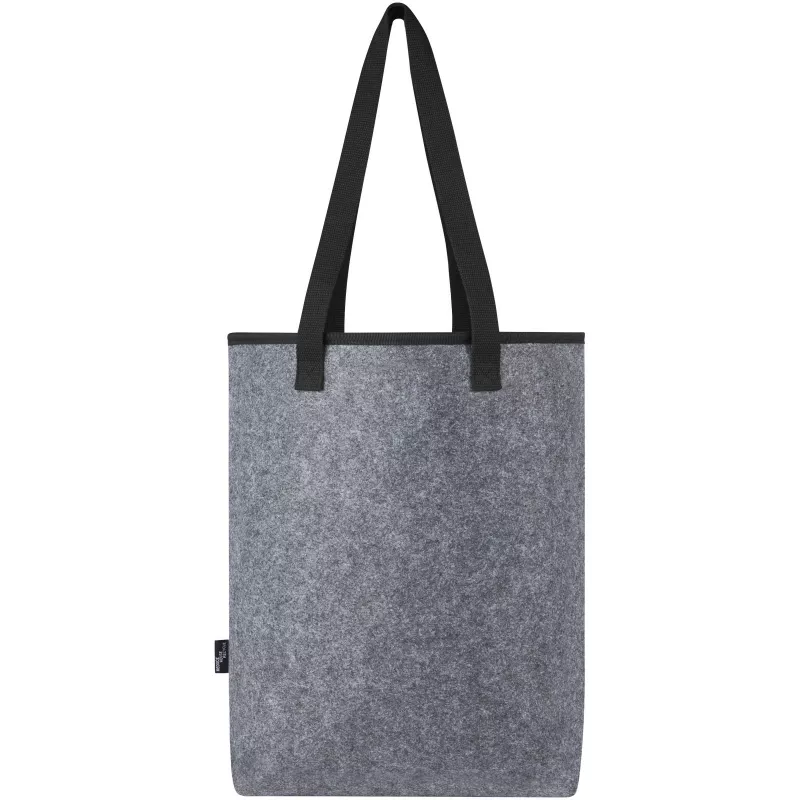 Felta torba termoizolacyjna na zakupy z filcu z recyklingu posiadającego certyfikat GRS o pojemności 12 l - Średnioszary (21074382)