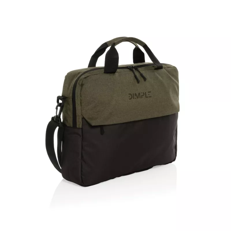 Torba na laptopa 15,6" AWARE™ Kazu, poliester z recyklingu - zielony (P732.177)