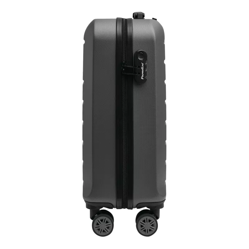 Walizka kabinowa na kółkach z możliwością pakowania z obu stron - szary (56-0204472)