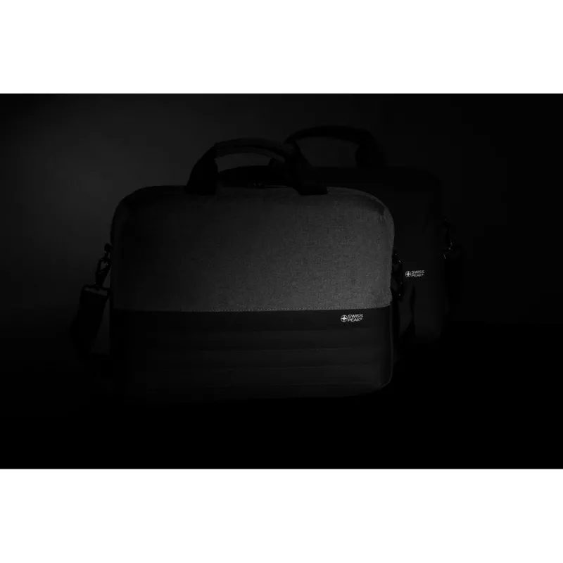 Torba na laptopa 15,6" Swiss Peak AWARE™, ochrona RFID - czarny (P763.121)