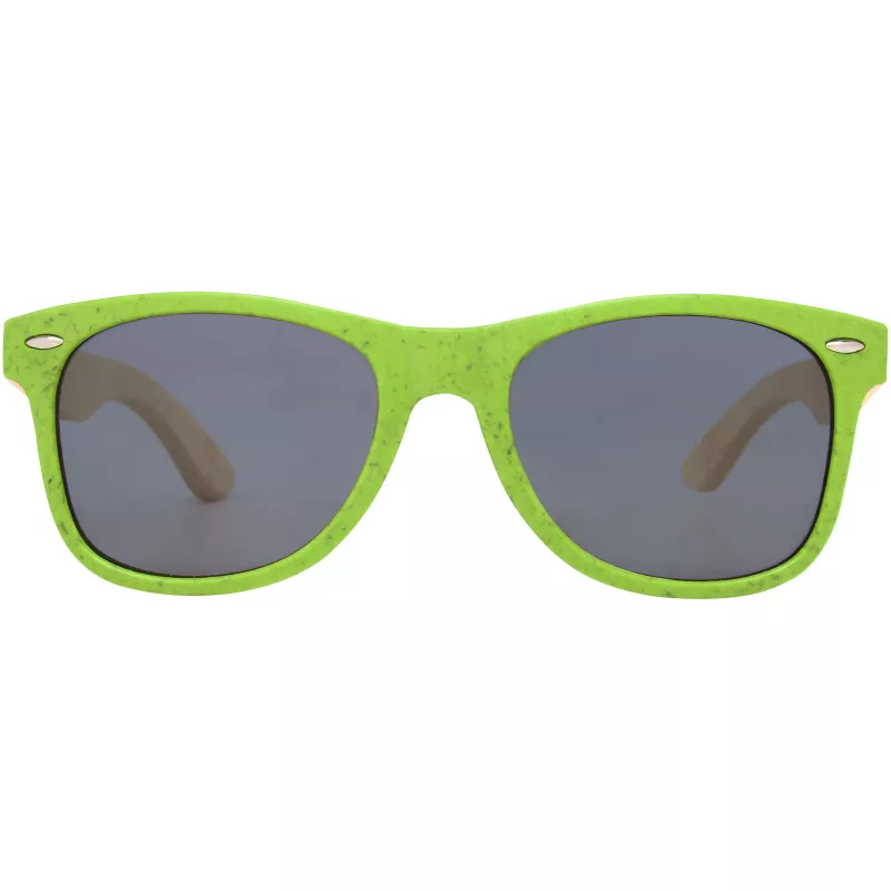 Okulary przeciwsłoneczne z bambusa Sun Ray - Zielony limonkowowy (12700563)