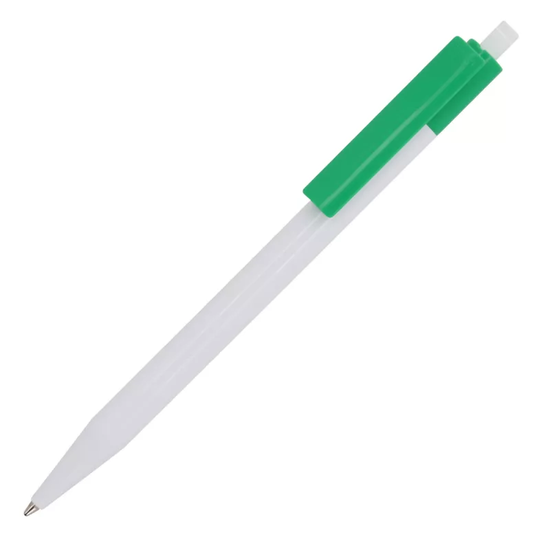 Długopis reklamowy Kuma - biało / zielony (LT87877-N0131)
