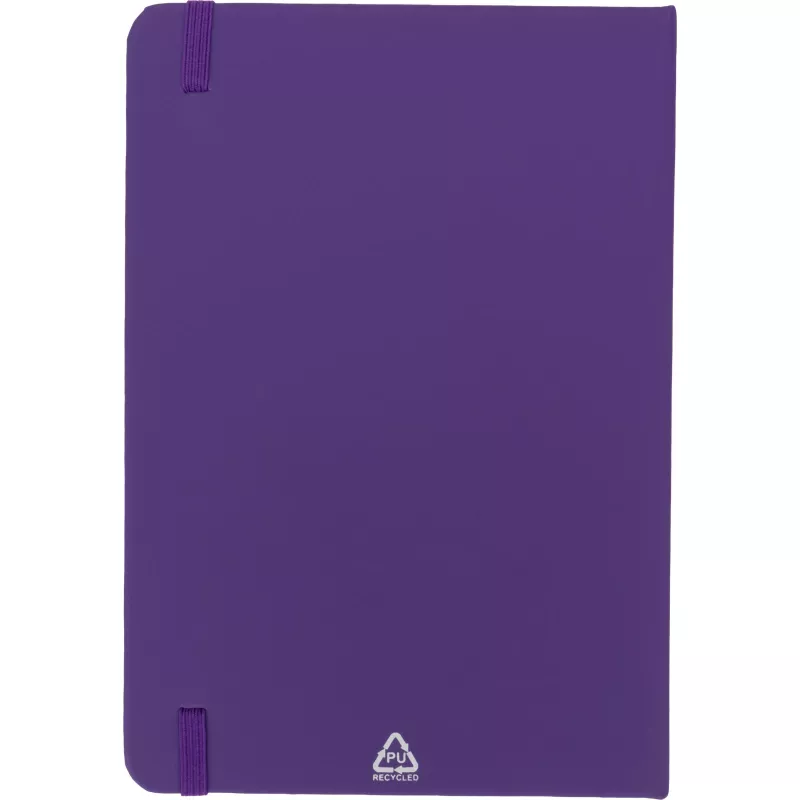 Notatnik A5 w linie z materiałów z recyklingu DOMINIK - fioletowy (2526112)