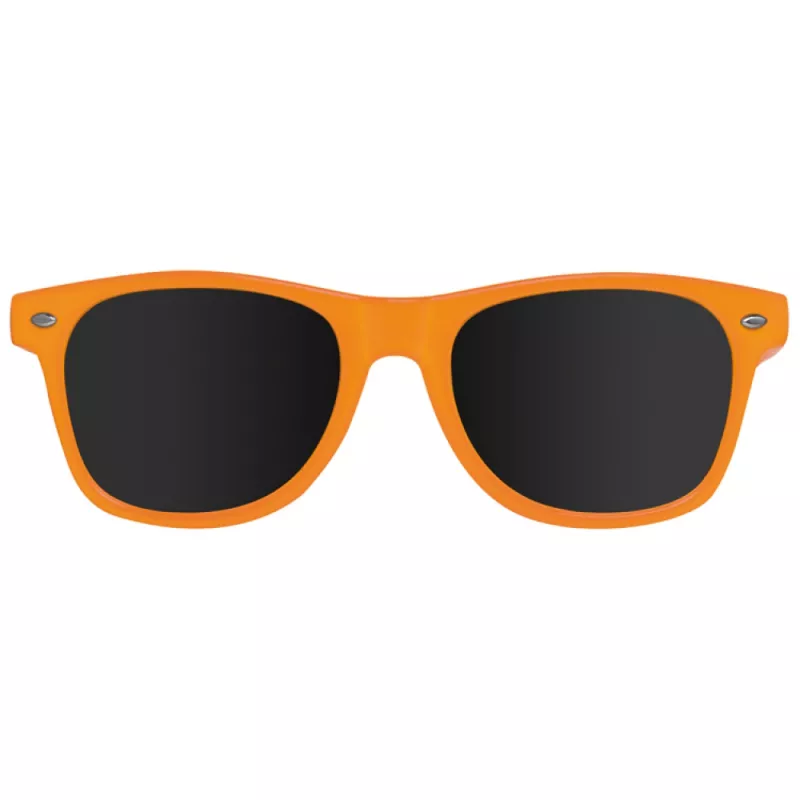 Pomarańczowe okulary przeciwsłoneczne reklamowe z nadrukiem