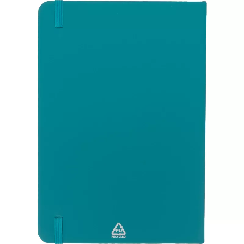 Notatnik A5 w linie z materiałów z recyklingu DOMINIK - turkusowy (2526114)