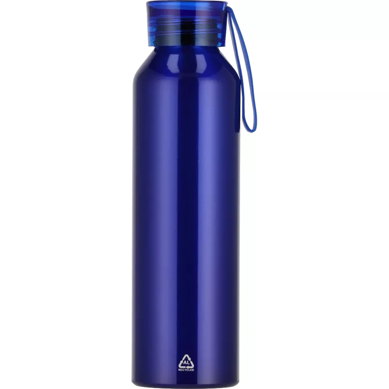 Butelka z aluminium z recyklingu CORK 600 ml - niebieski (424704)