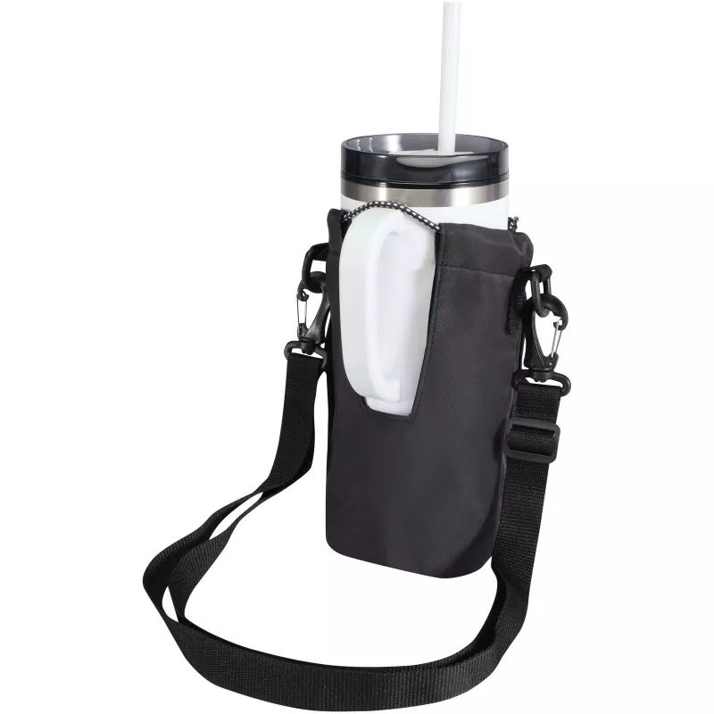 Trip Aware™, torba na butelki wykonana z materiałów z recyklingu, 2 l - Czarny (12076590)