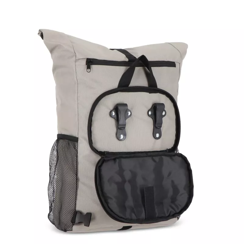 Plecak rowerowy R-PET 600D Rolltop 20L - szary (LT95351-N0061)