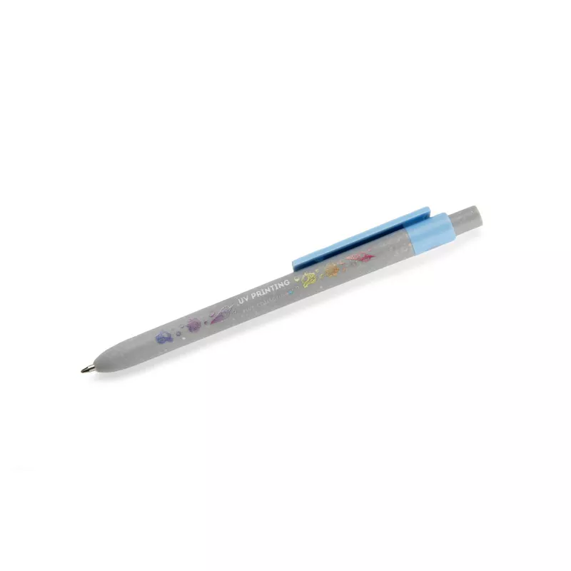 Długopis z tworzywa z dodatkiem zmielonych muszli SELIS - błękitny (19735-08)