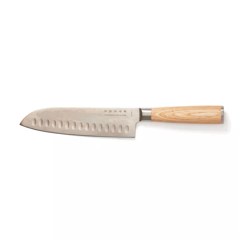 Nóż santoku VINGA Hattasan Damascus - srebrny (VG011-32)