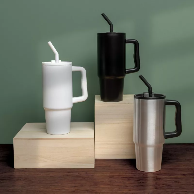 Kubek termiczny 900 ml Embrace - biały (P437.3003)