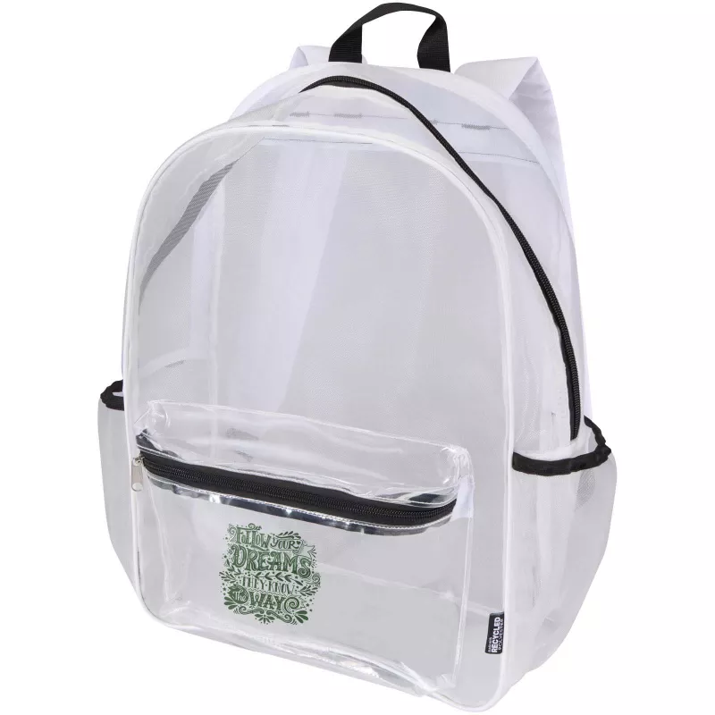 Mesh plecak z recyklingu z certyfikatem GRS o pojemności 18 l - Biały (13013701)