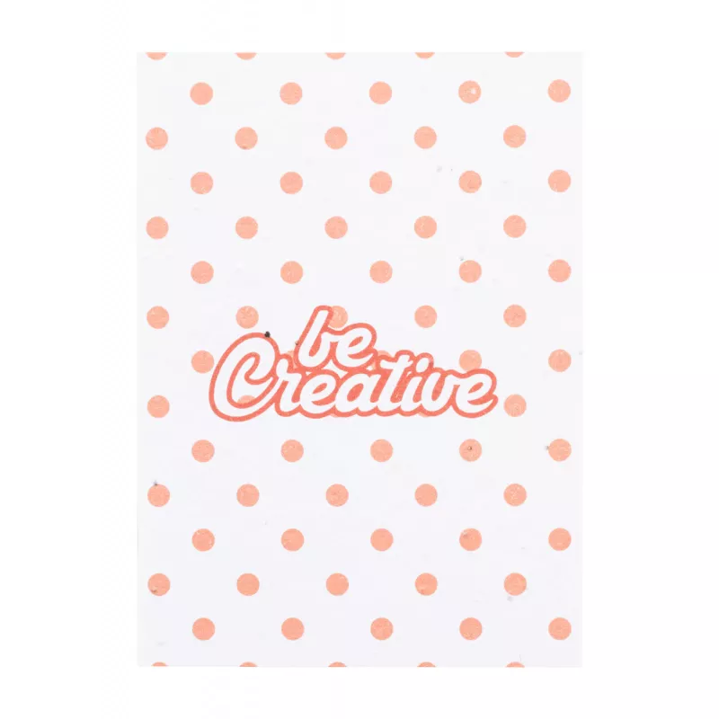 CreaNote A6 Seed niestandardowy notatnik z papieru nasiennego - biały (AP716880)