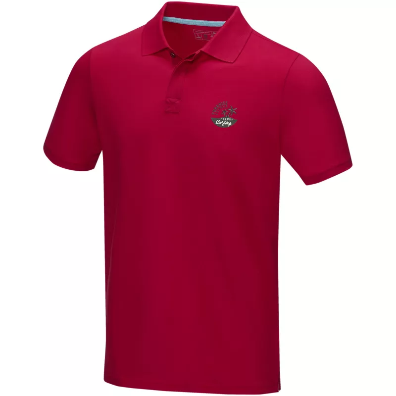 Męska organiczna koszulka polo Graphite z certyfikatem GOTS - Czerwony (37508-RED)