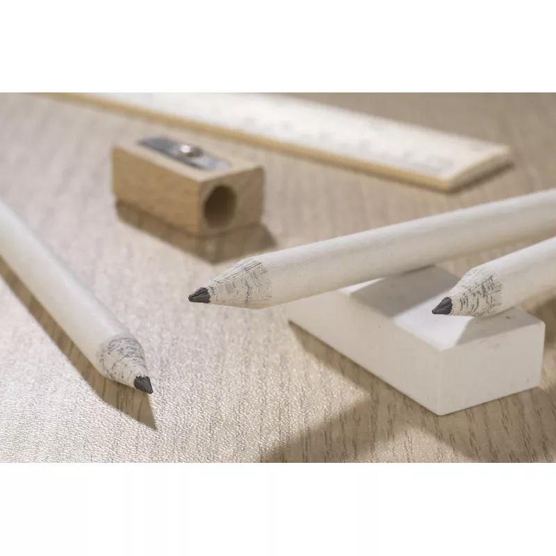 Ołówek papierowy OLOV - biały (19818-01)