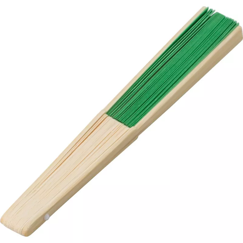 Wachlarz z bambusa - limonkowy (V2201-09)