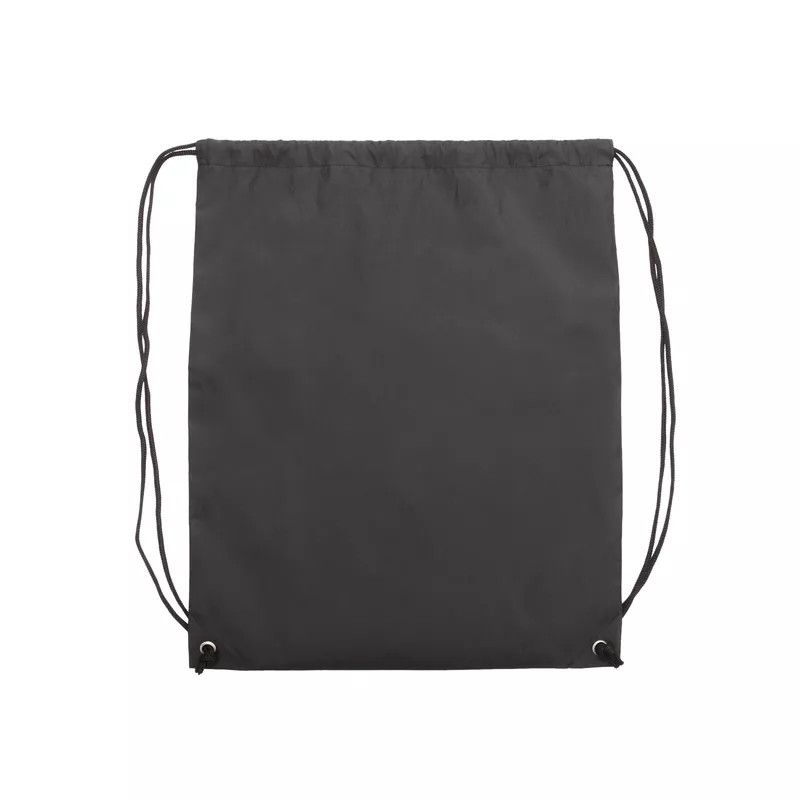 Plecak promocyjny na sznurkach poliestrowy, 33.5 x 42 cm - czarny (R08695.02)