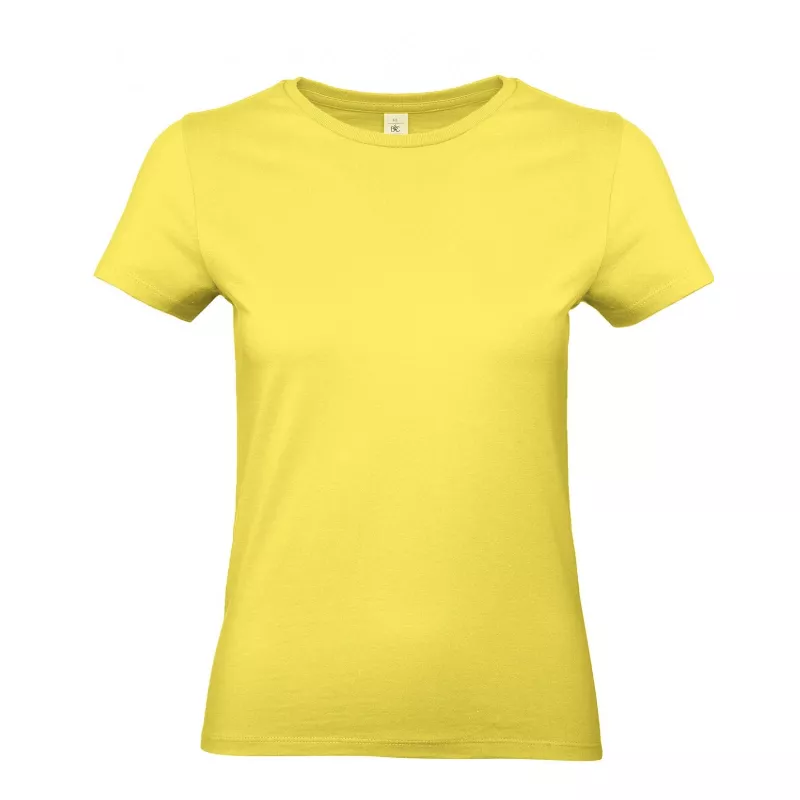Damska koszulka reklamowa 185 g/m² B&C #E190 / WOMEN - Sollar Yellow (201) (TW04T/E190-SOLLAR YELLOW)