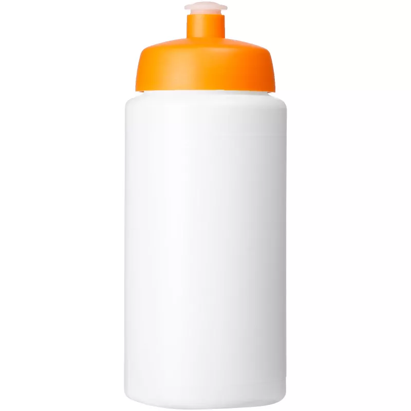 Bidon Baseline® Plus o pojemności 500 ml ze sportowym wieczkiem i uchwytem - Biały-Pomarańczowy (21068707)
