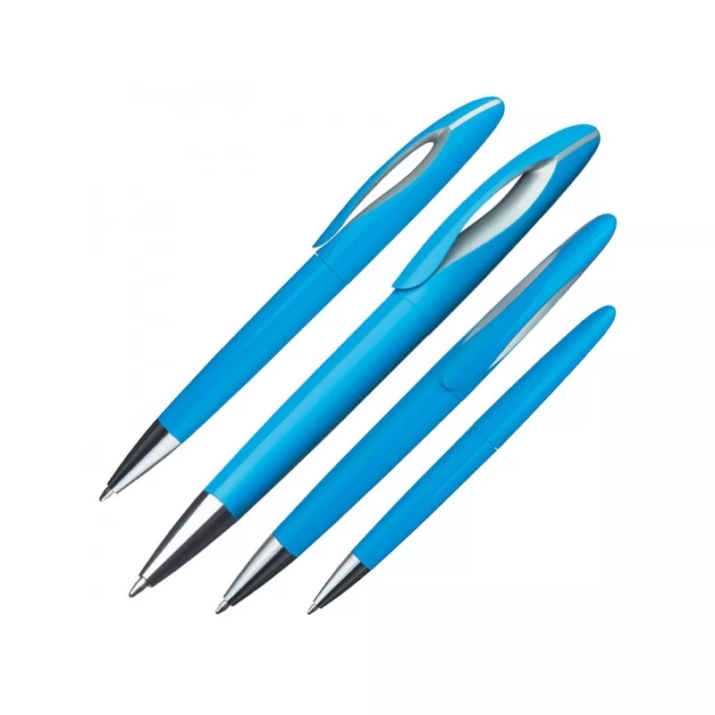 Długopis plastikowy z obrotowym mechanizmem FAIRFIELD - jasnoniebieski (353924)