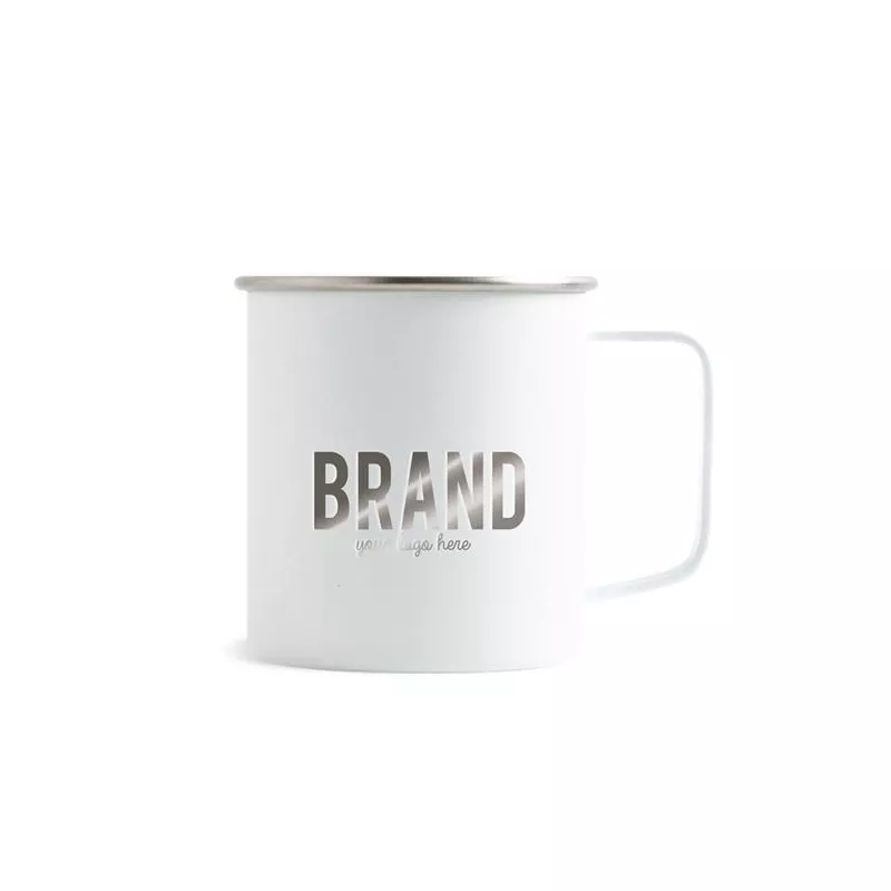 Kubek ze stali z recyklingu / MRSS Handle - Biały (IP37071600)