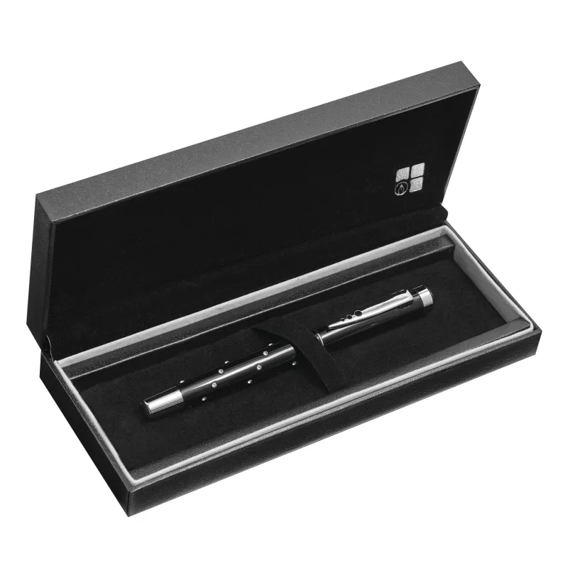 Metalowe pióro kulkowe - czarny, srebrny (58-1101570)