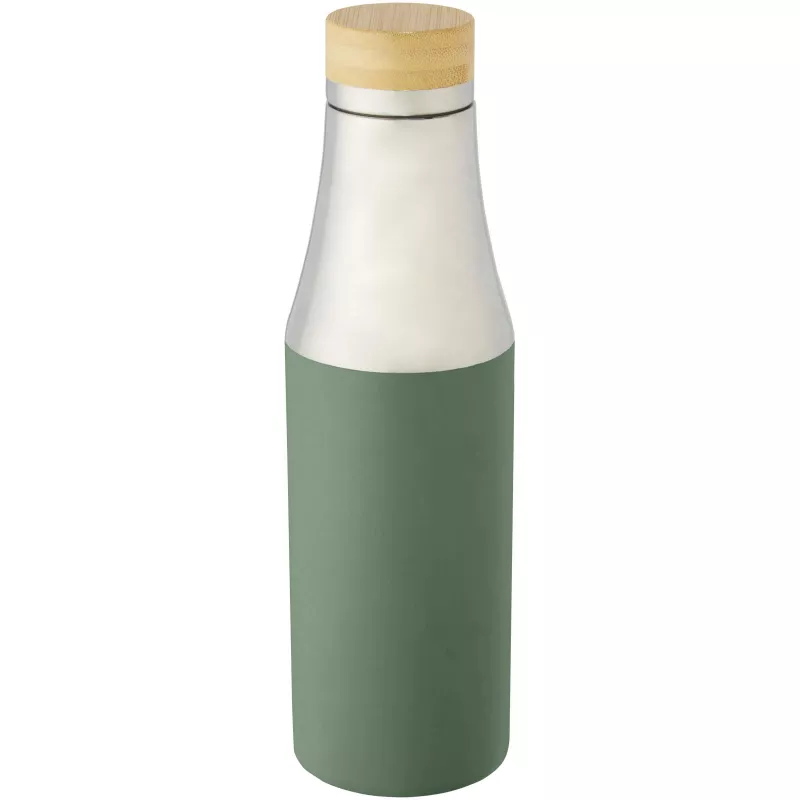Hulan miedziana, próżniowo izolowana butelka 540 ml z bambusową pokrywką - Zielony melanż (10066762)