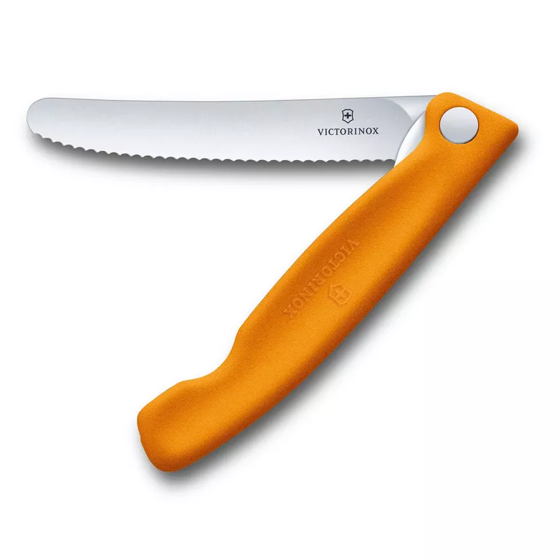Składany nóż do warzyw i owoców Swiss Classic Victorinox - pomarańczowy (67836F9B10)