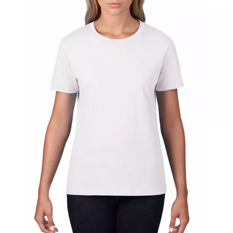 Koszulka bawełniana 185g/m² Gildan Premium Cotton® - DAMSKA - White  (4100L-WHITE)