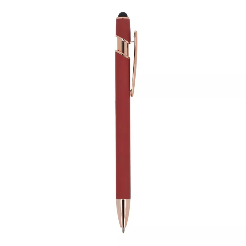 Ballpen Paris Deluxe Metal Rubberised - ciemnoczerwony (LT87783-N0020)