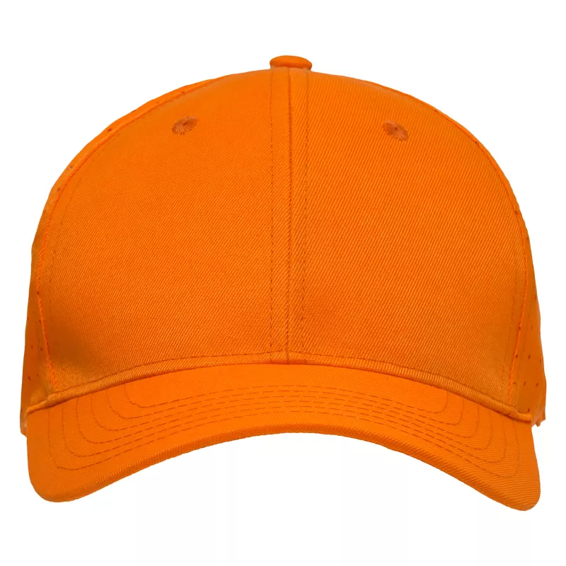 Czapka z daszkiem 6-panelowa z poliestru poly twill z perforacją 160 g/m² #3975 - Pomarańczowy (HW-3975-ORANGE)