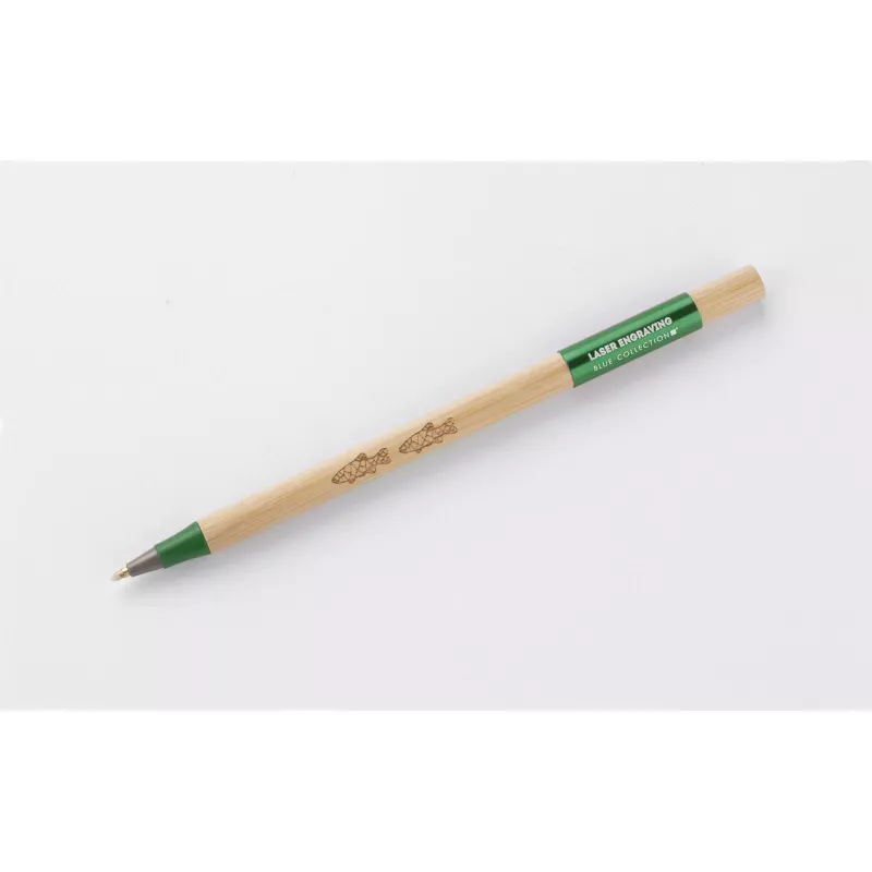 Długopis bambusowy IXER - zielony (19678-05)