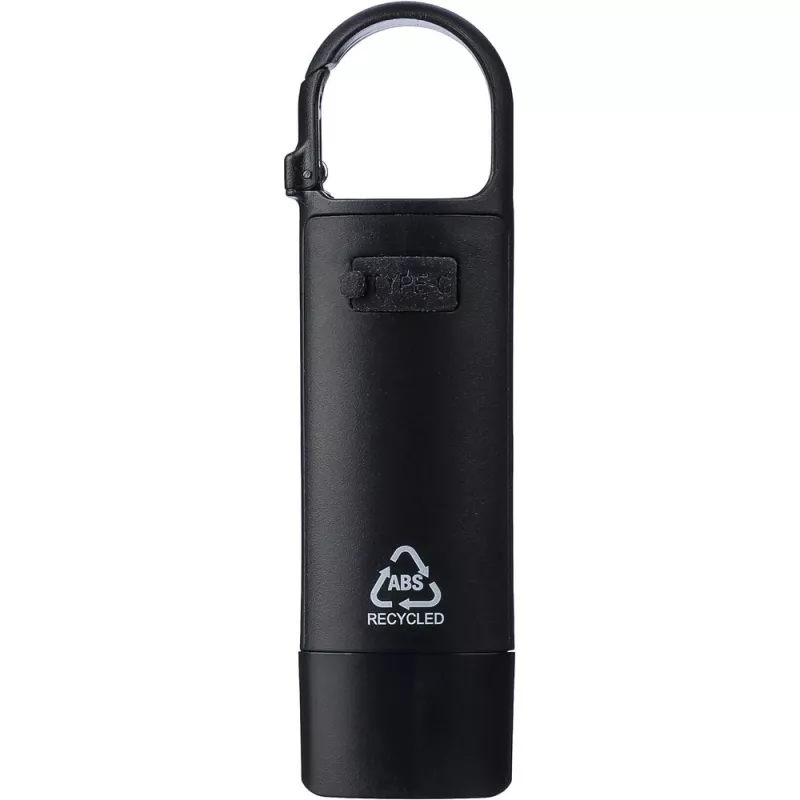 Brelok do kluczy, mini latarka - czarny (VA509-03)