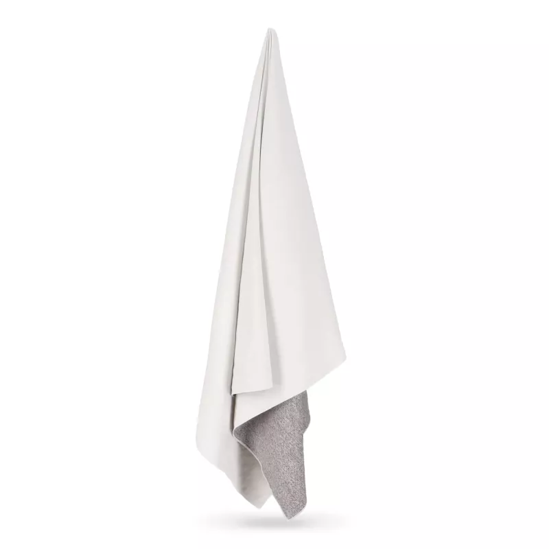Szybkoschnący ręcznik 200g/m² 100x180cm z nadrukiem full color - biało / szary (LT95005-N0161)