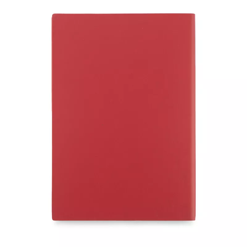 Notes reklamowy LORE A5, kartki w kropki, papier kamienny - czerwony (17893-04)