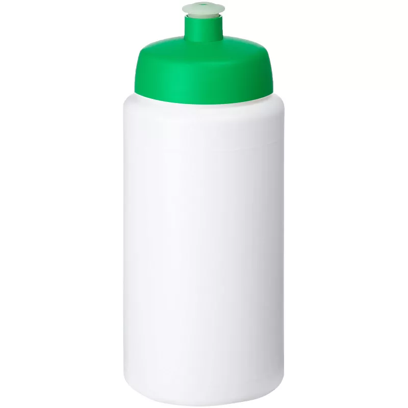 Bidon Baseline® Plus o pojemności 500 ml ze sportowym wieczkiem i uchwytem - Biały-Zielony (21068706)