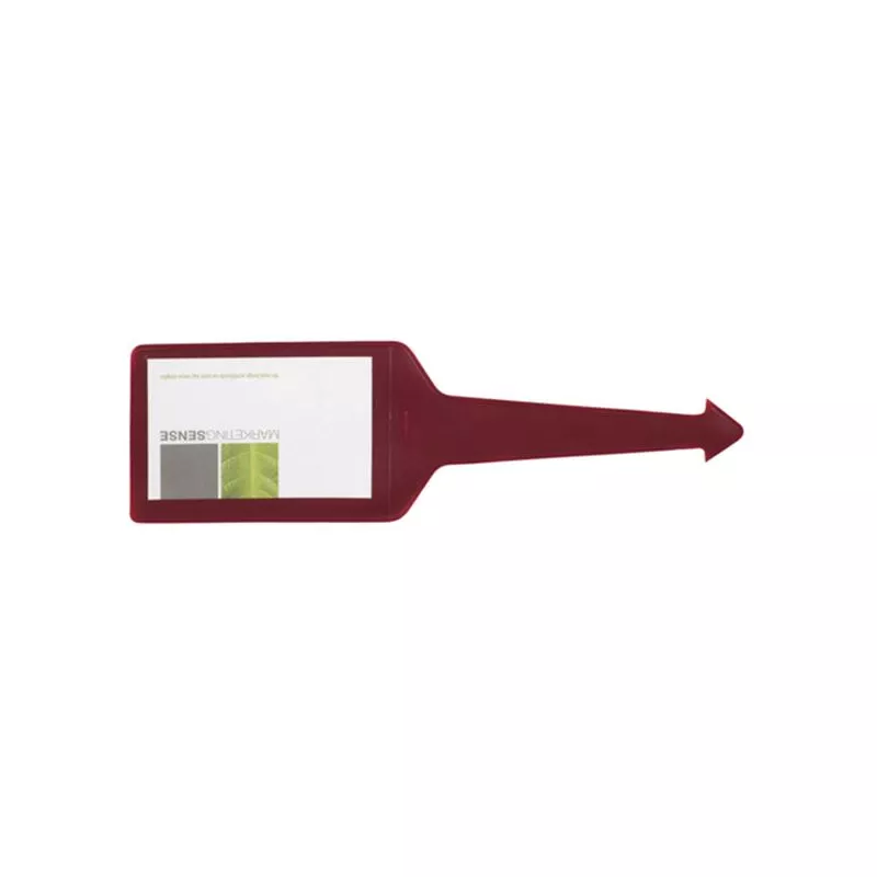 Zawieszka do bagażu z PCV - Bordowy (IP37044054)