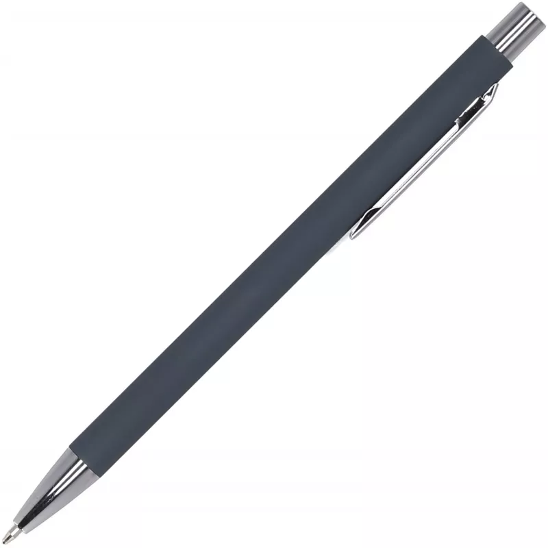 Długopis metalowy soft touch GIORGIO - ciemnoszary (1368077)