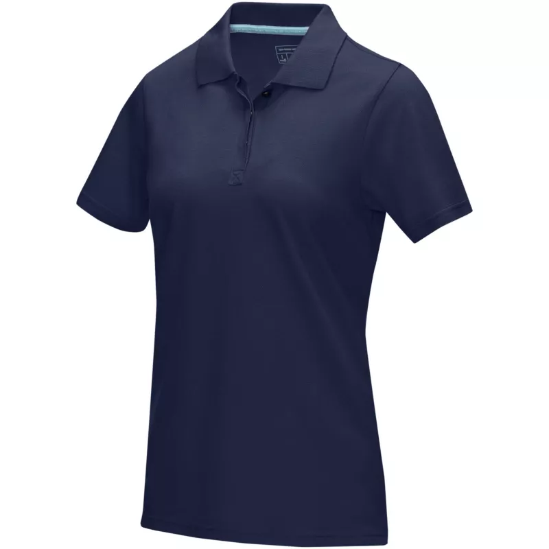 Damska organiczna koszulka polo Graphite z certyfikatem GOTS - Granatowy (37509-navy)