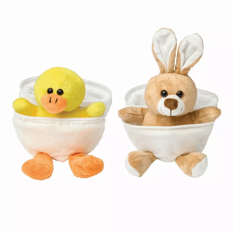 Pluszowa kaczka - biały, pomarańczowy, żółty (56-0502218)