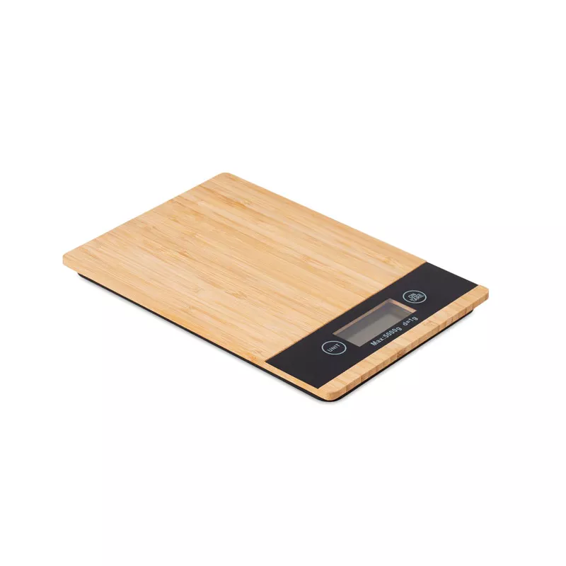 Waga kuchenna cyfrowa z bambusa do 5 kg PRECISE - Drewna (MO6245-40)