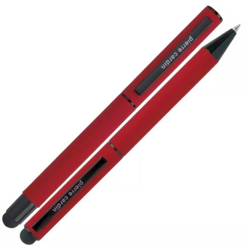 Zestaw piśmienny długopis i pióro kulkowe touch pen soft touch CELEBRATION Pierre Cardin - czerwony (B0401003IP305)