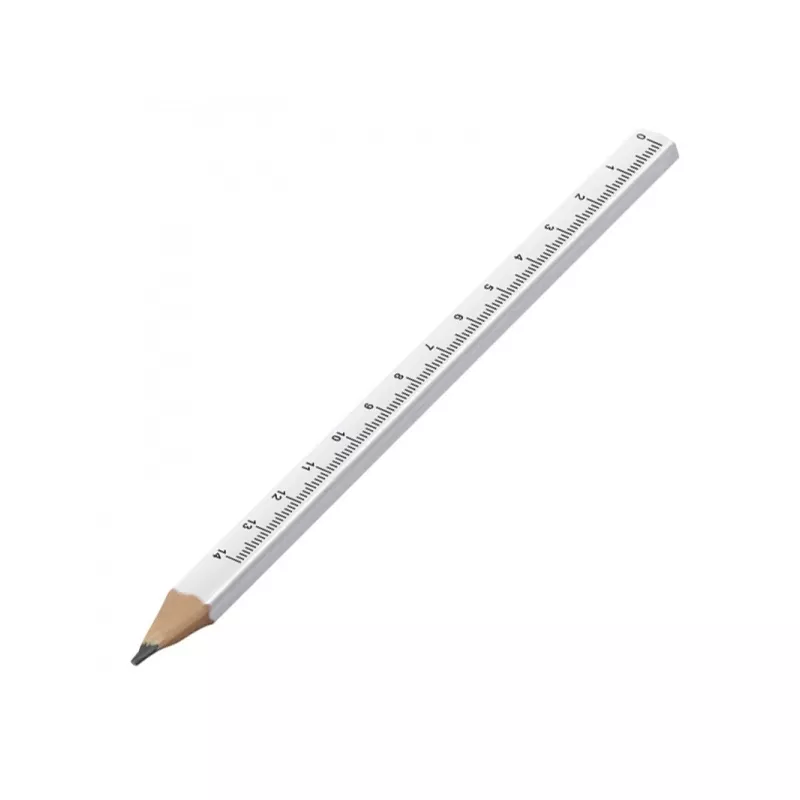 Ołówek stolarski 17,8 cm z miarką EISENSTADT - biały (089606)