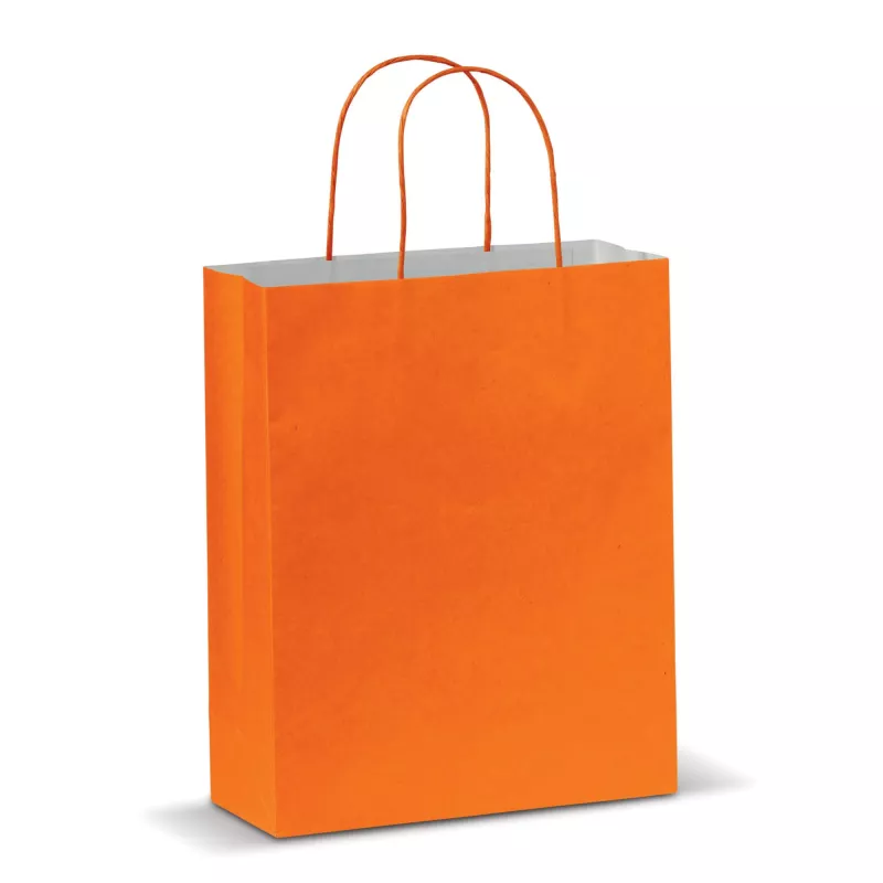 Torba papierowa 24x30x10 cm 120g/m² - pomarańczowy (LT91717-N0026)