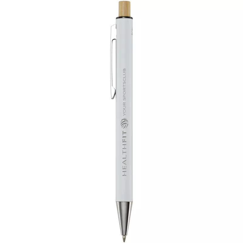 Cyrus długopis z aluminium z recyklingu - Biały (10787501)