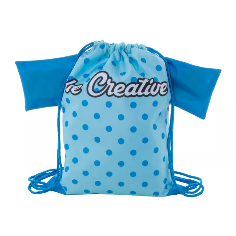 CreaDraw T Kids personalizowany worek ze sznurkami dla dzieci - niebieski (AP716552-06)