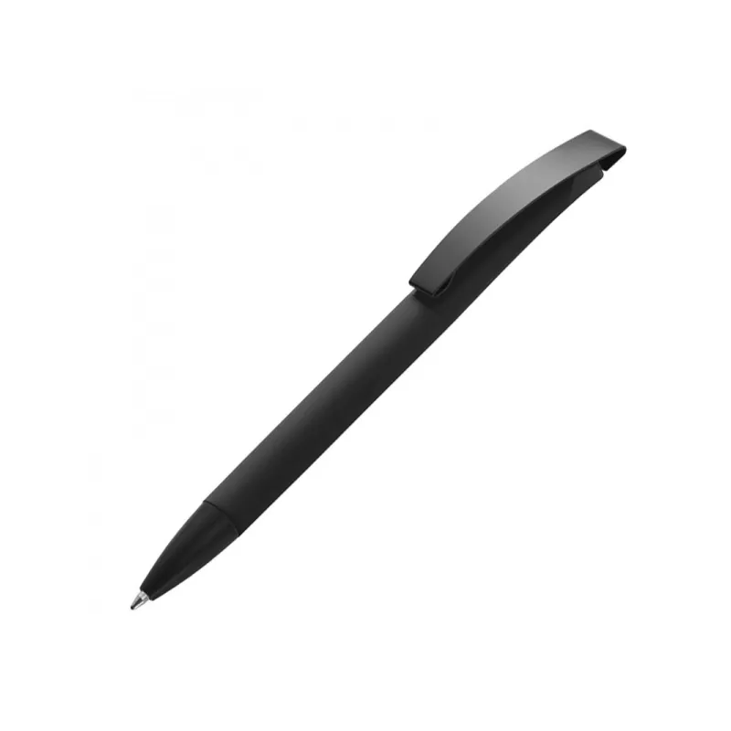 Długopis plastikowy z metalowym klipem BRESCIA - czarny (009903)