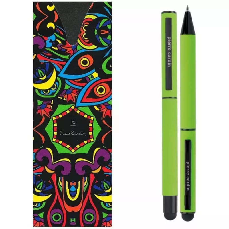Zestaw piśmienny długopis i pióro kulkowe touch pen soft touch CELEBRATION Pierre Cardin - jasnozielony (B0401007IP329)